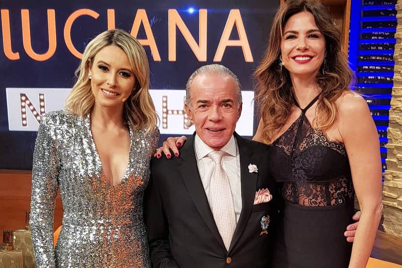 O socialite Chiquinho Scarpa é o convidado de Luciana Gimenez desta terça-feira (23) junto com a namorada Luana Risério (Foto: Divulgação / RedeTV!) O socialite Chiquinho Scarpa é o convidado de Luciana Gimenez desta terça-feira (23) junto com a namorada Luana Risério (Foto: Divulgação / RedeTV!)