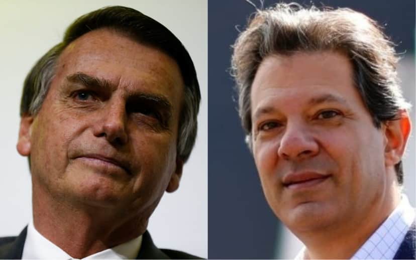 Jair Bolsonaro e Fernando Haddad disputam o segundo turno das eleições presidenciais (Foto: Divulgação/Montagem) Jair Bolsonaro e Fernando Haddad disputam o segundo turno das eleições presidenciais (Foto: Divulgação/Montagem)