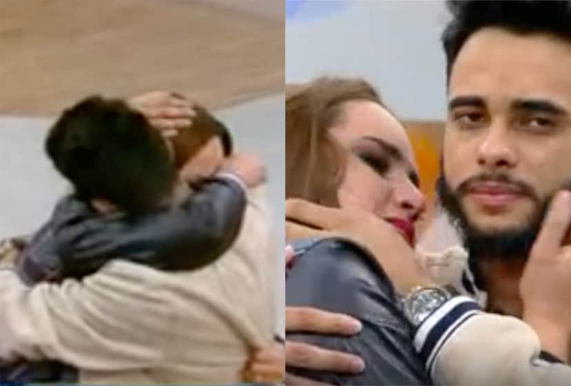 Eliminada da Fazenda, Perlla ficou muito emocionada ao encontrar com o marido no Hoje em Dia da Record Eliminada da Fazenda, Perlla ficou muito emocionada ao encontrar com o marido no Hoje em Dia da Record