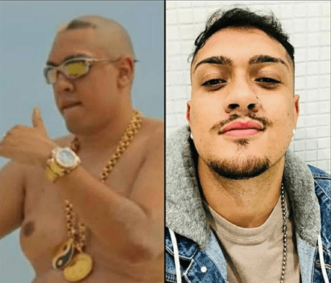 Mc Bin Laden antes e depois (Foto: Reprodução/ Instagram) Mc Bin Laden antes e depois (Foto: Reprodução/ Instagram)