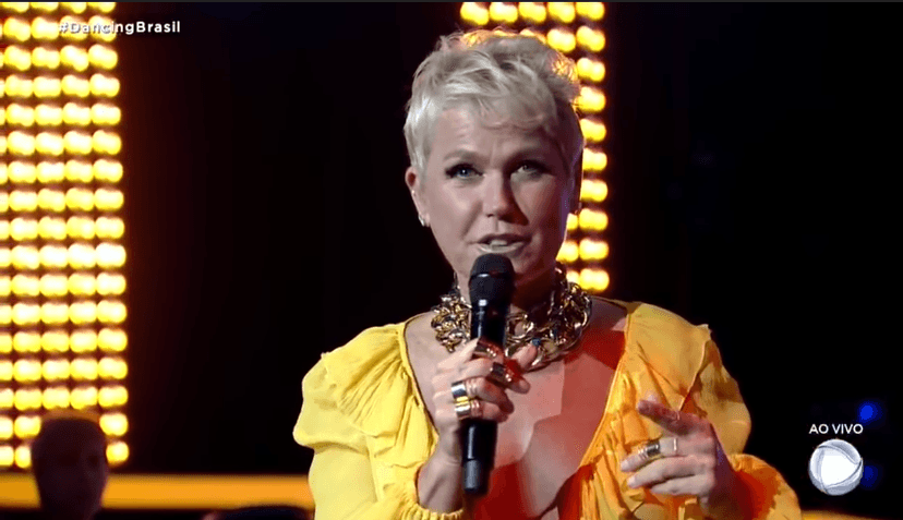 Xuxa Meneghel no Dancing Brasil, que sofreu queda de audiência (Foto: Reprodução/Record)