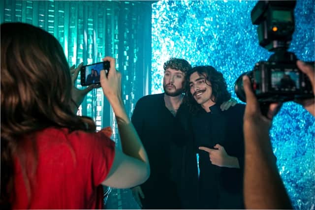 James Arthur e Bruno Montaleone (Foto: Globo/Isabella Pinheiro) James Arthur e Bruno Montaleone (Foto: Globo/Isabella Pinheiro)