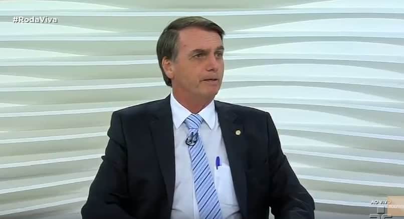 Bolsonaro quando esteve no Roda Viva (Foto: Divulgação) Bolsonaro quando esteve no Roda Viva (Foto: Divulgação)