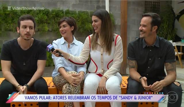 Atores relembram tempos do seriado Sandy & Junior (Foto: TV Globo) Atores relembram tempos do seriado Sandy & Junior (Foto: TV Globo)