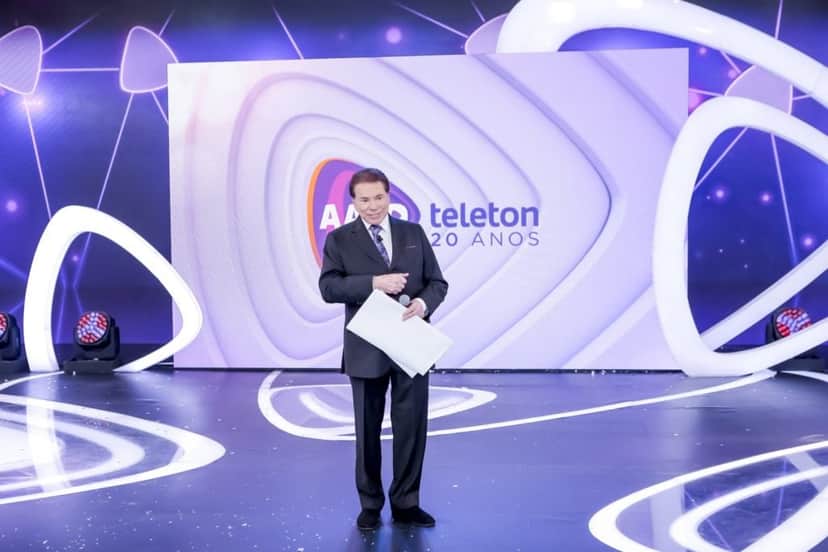Silvio Santos estava bravo no Teleton deste ano (Imagem divulgação: SBT) Silvio Santos estava bravo no Teleton deste ano (Imagem divulgação: SBT)
