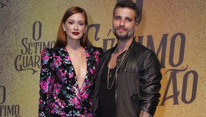 Marina Ruy Barbosa e Bruno Gagliasso no lançamento de O Sétimo Guardião (Foto: Ag. News) Marina Ruy Barbosa e Bruno Gagliasso no lançamento de O Sétimo Guardião (Foto: Ag. News)