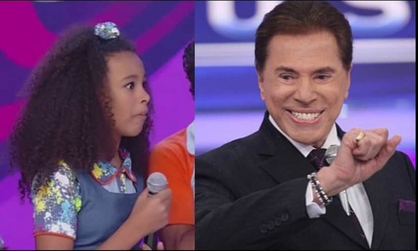 Julia Olliver e Silvio Santos (Foto: Reprodução) Julia Olliver e Silvio Santos (Foto: Reprodução)