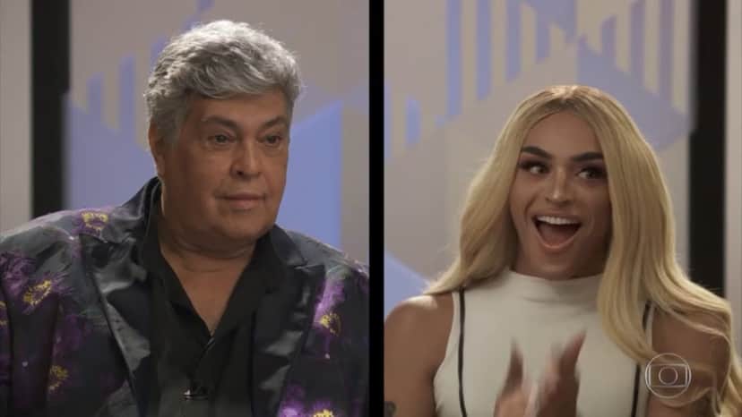 Sidney Magal e Pabllo Vittar no Fantástico. Sidney Magal e Pabllo Vittar no Fantástico.