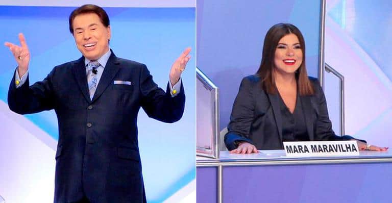Silvio Santos e Mara Maravilha (Foto: Reprodução) Silvio Santos e Mara Maravilha (Foto: Reprodução)