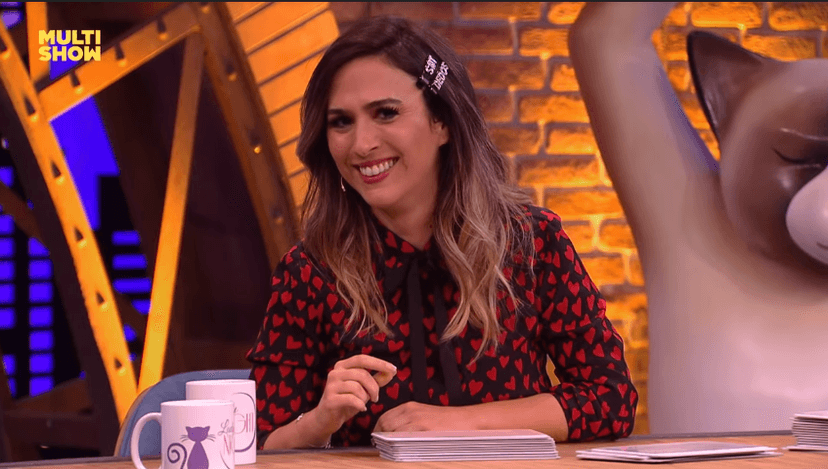 Tatá no Lady Night no Multishow. (Foto: Reprodução) Tatá no Lady Night no Multishow. (Foto: Reprodução)
