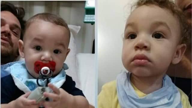 Pedro com 5 meses quando fez Valentim e agora, com 1 ano em Segundo Sol (Foto: Reprodução) Pedro com 5 meses quando fez Valentim e agora, com 1 ano em Segundo Sol (Foto: Reprodução)