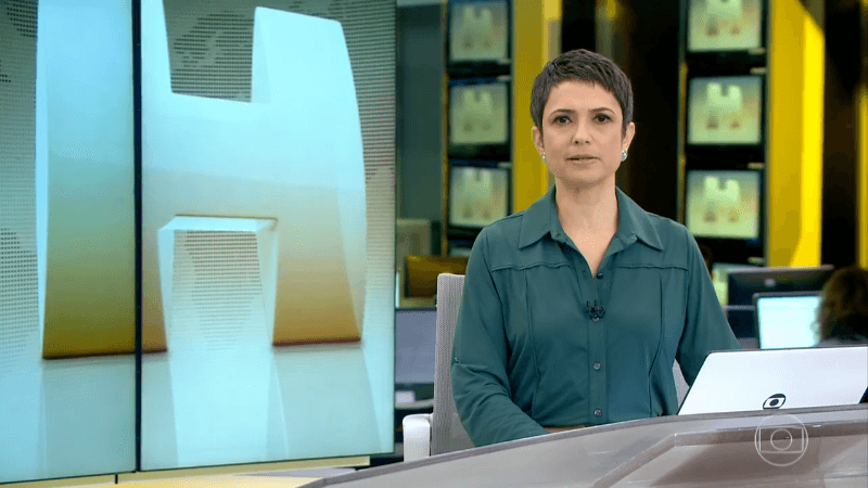 Sandra Annenberg no Jornal Hoje (Foto: Reprodução/Globo) Sandra Annenberg no Jornal Hoje (Foto: Reprodução/Globo)