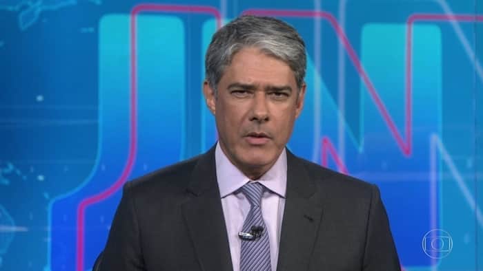 William Bonner no comando do Jornal Nacional (Foto: Reprodução/Globo) William Bonner no comando do Jornal Nacional (Foto: Reprodução/Globo)