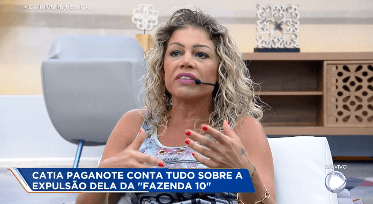 Catia Paganote falou sobre A Fazenda no Hoje em Dia (Foto: Reprodução) Catia Paganote falou sobre A Fazenda no Hoje em Dia (Foto: Reprodução)