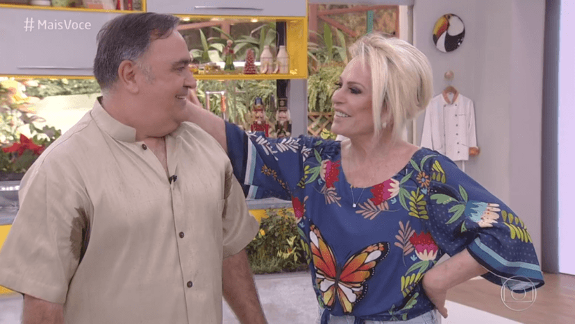 Ana Maria Braga recebeu especialista que derrapou na higiene (Foto: Reprodução)