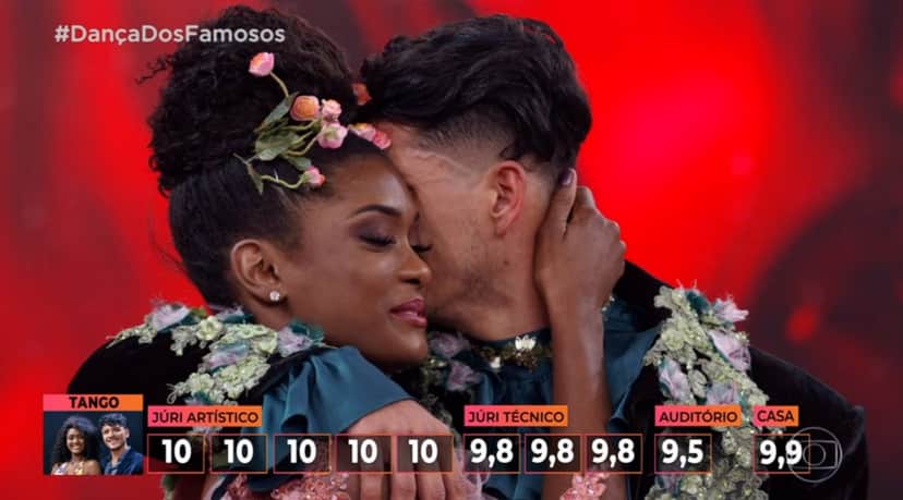 Erika Januza na final da Dança dos Famosos (Foto: Reproduçao/Globo) Erika Januza na final da Dança dos Famosos (Foto: Reproduçao/Globo)