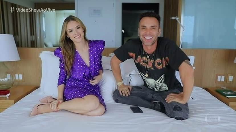 Mazzafera e Isabelle Drummond no Vídeo Show (Foto: Reprodução: TV Globo) Mazzafera e Isabelle Drummond no Vídeo Show (Foto: Reprodução: TV Globo)