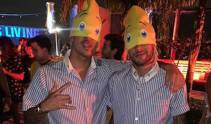 Neymar e Medina de Bananas de Pijama na festa do surfista (Foto: Reprodução/Instagram) Neymar e Medina de Bananas de Pijama na festa do surfista (Foto: Reprodução/Instagram)