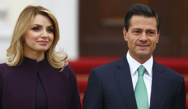 Angélica Rivera ao lado do marido Enrique Peña Nieto, ex-presidente do México. (Foto: Divulgação) Angélica Rivera ao lado do marido Enrique Peña Nieto, ex-presidente do México. (Foto: Divulgação)