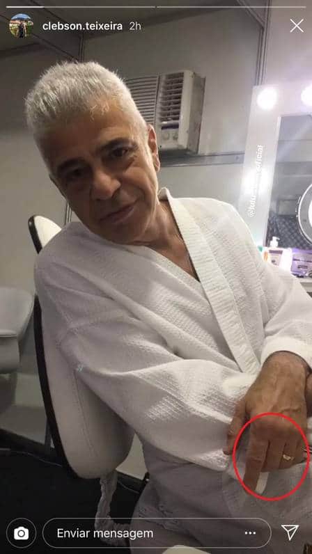 Lulu Santos está usando aliança de casado (Foto: Reprodução/Instagram) Lulu Santos está usando aliança de casado (Foto: Reprodução/Instagram)