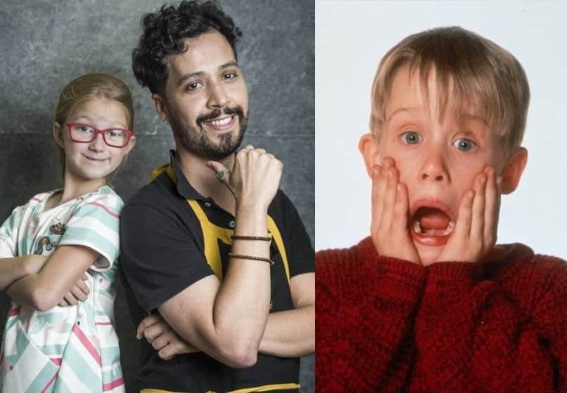Mel e Getúlio em Malhação (Foto: Raquel Cunha/Globo/ Divulgação); e Macaulay Culkin (Foto: Divulgação) Mel e Getúlio em Malhação (Foto: Raquel Cunha/Globo/ Divulgação); e Macaulay Culkin (Foto: Divulgação)