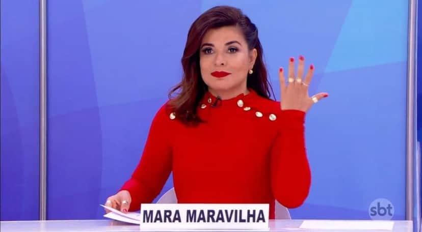 Mara Maravilha no Jogo dos Pontinhos (Foto: Divulgação/SBT) Mara Maravilha no Jogo dos Pontinhos (Foto: Divulgação/SBT)