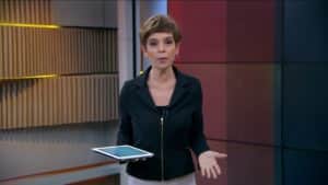 A jornalista Renata Lo Prete comanda o Jornal da Globo (Foto: Reprodução/Globo) A jornalista Renata Lo Prete comanda o Jornal da Globo (Foto: Reprodução/Globo)