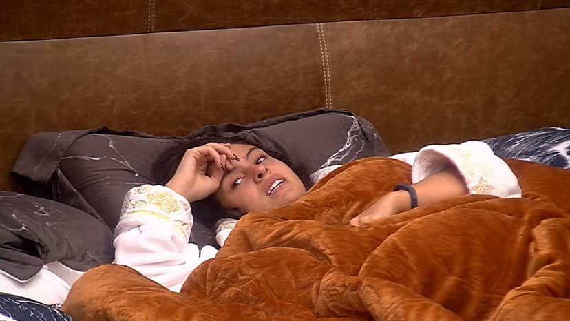 Hana sozinha no quarto do líder do BBB19 (Foto: Reprodução) Hana sozinha no quarto do líder do BBB19 (Foto: Reprodução)