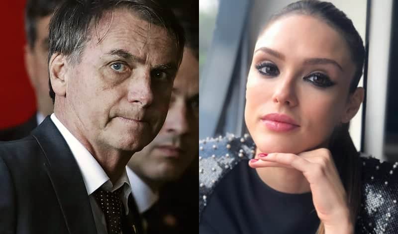 Bolsonaro e Isabelle Drummond (Foto: Reprodução) Bolsonaro e Isabelle Drummond (Foto: Reprodução)