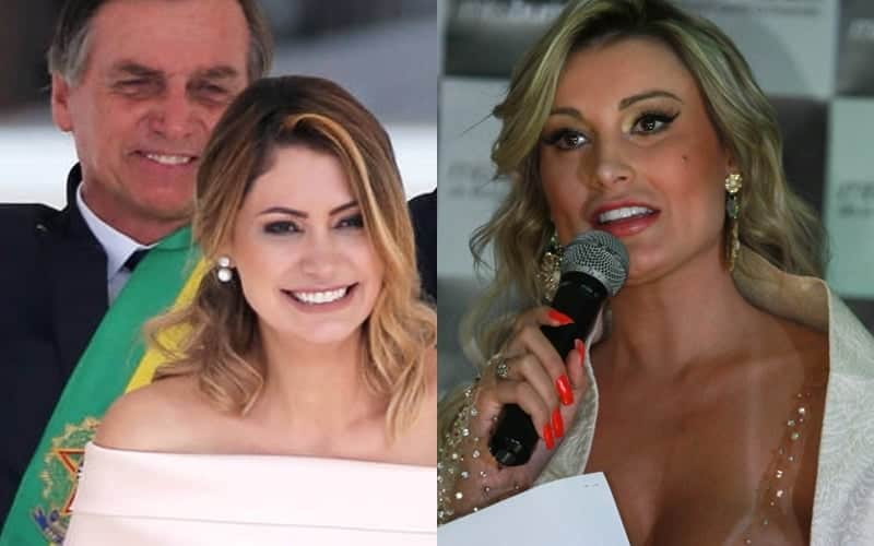 Michelle Bolsonaro é sósia de Andressa Urach (Foto: Reprodução) Michelle Bolsonaro é sósia de Andressa Urach (Foto: Reprodução)
