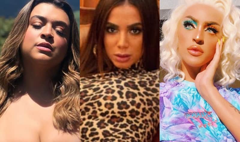 Preta Gil, Anitta e Pabllo Vittar: Rivalidade feminina (Foto: Reprodução) Preta Gil, Anitta e Pabllo Vittar: Rivalidade feminina (Foto: Reprodução)