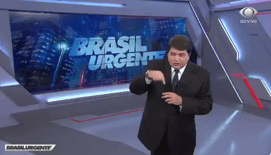 José Luiz Datena comentando o caso no Brasil Urgente (Foto: Reprodução/ Band) José Luiz Datena comentando o caso no Brasil Urgente (Foto: Reprodução/ Band)