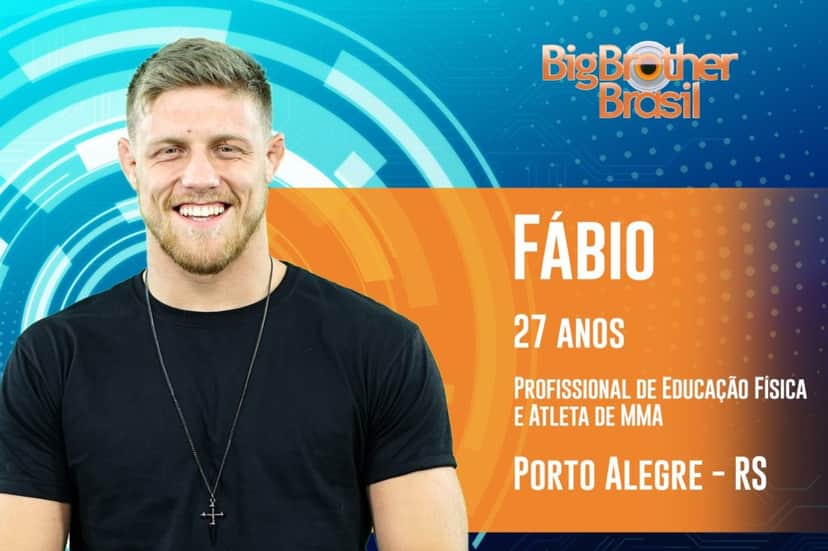 Fábio de 27 anos estará no BBB19 Fábio de 27 anos estará no BBB19