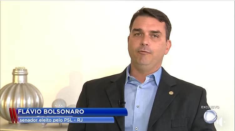globo O senador eleito pelo Rio de Janeiro, Flávio Bolsonaro (Foto: Reprodução)