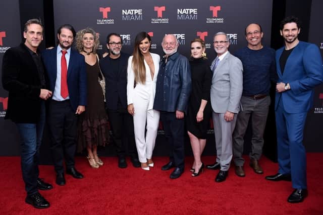 Carlos Ponce, Marcelo Serrado, Margarita Rosa de Francisco, José Luiz Villamarim, Gaby Espino, Silvio de Abreu, Laura Perico, Tony Plana, George Moura e Jason Day (Foto: Jonatan Estevez Photography) Carlos Ponce, Marcelo Serrado, Margarita Rosa de Francisco, José Luiz Villamarim, Gaby Espino, Silvio de Abreu, Laura Perico, Tony Plana, George Moura e Jason Day (Foto: Jonatan Estevez Photography)