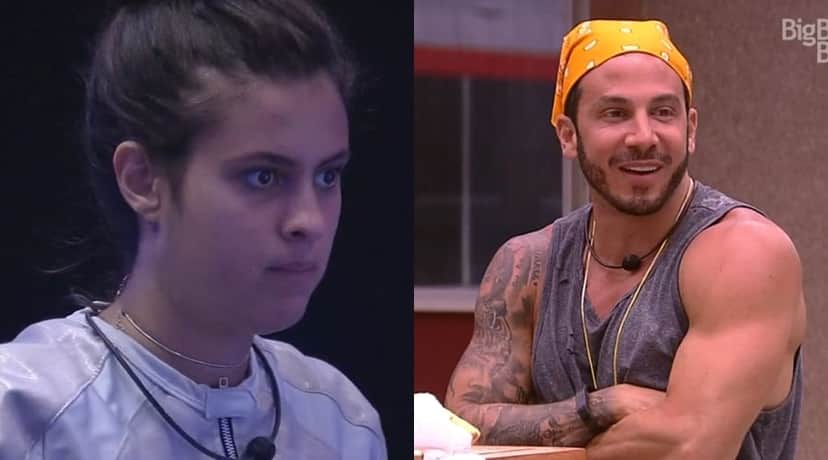 Hana e Gustavo (Reprodução TV Globo) Hana e Gustavo (Reprodução TV Globo)