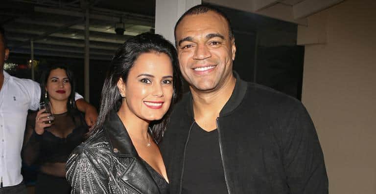 Luciele Di Camargo e Denilson (Foto: Reprodução) Luciele Di Camargo e Denilson (Foto: Reprodução)