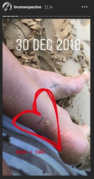 Bruna Marquezine exibe nova tatuagem (Foto: Divulgação) Bruna Marquezine exibe nova tatuagem (Foto: Divulgação)