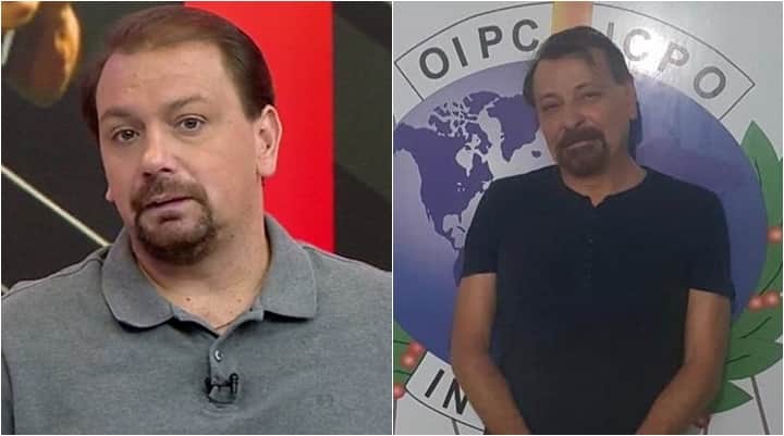 Comentarista Alê Oliveira é comparado a Cesare Battisti. (Foto: Montagem/Reprodução) Comentarista Alê Oliveira é comparado a Cesare Battisti. (Foto: Montagem/Reprodução)