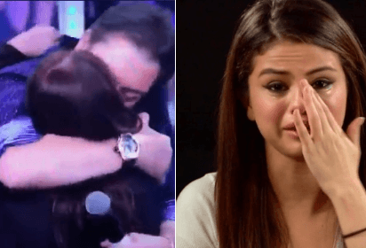 Faustão beija Susana Vieira e a internautas especulam a reação de Selena Gomez (Foto: Reprodução) Faustão beija Susana Vieira e a internautas especulam a reação de Selena Gomez (Foto: Reprodução)