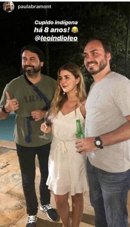 Carlos Bolsonaro, o primo, e a suposta namorada (Foto: Reprodução) Carlos Bolsonaro, o primo, e a suposta namorada (Foto: Reprodução)