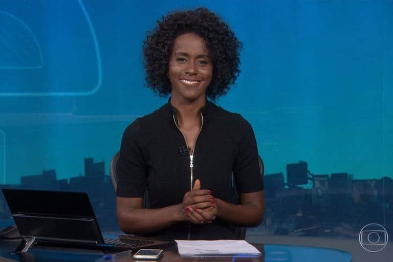 Maju Coutinho estreou no Jornal Nacional (Foto: Reprodução) Maju Coutinho estreou no Jornal Nacional (Foto: Reprodução)