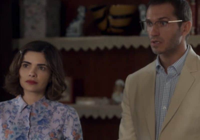 Stella e Aranha em cena de O Sétimo Guardião (Foto: Reprodução) Stella e Aranha em cena de O Sétimo Guardião (Foto: Reprodução)