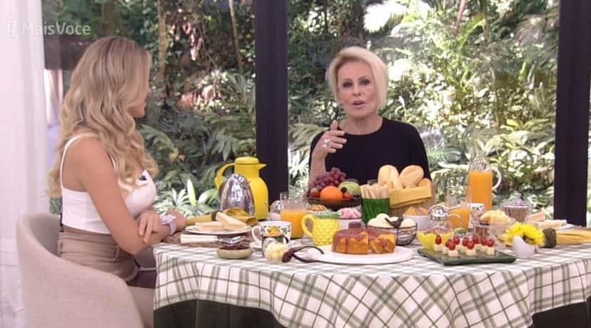 Ana Maria Braga e Isabella na Globo (Foto: Reprodução) Ana Maria Braga e Isabella na Globo (Foto: Reprodução)