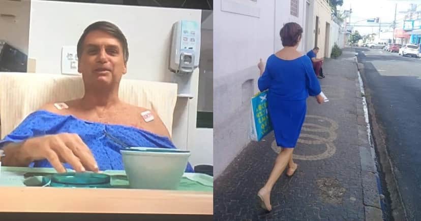 Bolsonaro e Marta de Uberlândia (Foto: Reprodução) Bolsonaro e Marta de Uberlândia (Foto: Reprodução)