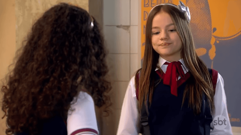 Filipa (Bela Fernandes) em As Aventuras de Poliana, novela infantil do SBT Filipa (Bela Fernandes) em As Aventuras de Poliana, novela infantil do SBT