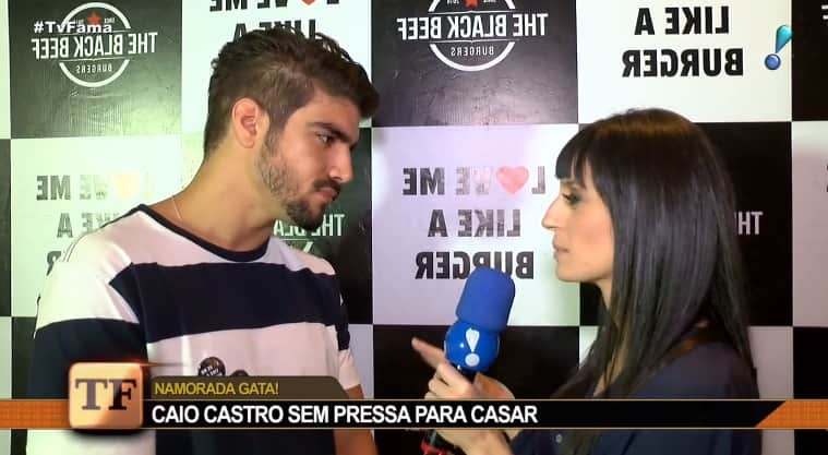 Caio Castro em entrevista para o TV Fama