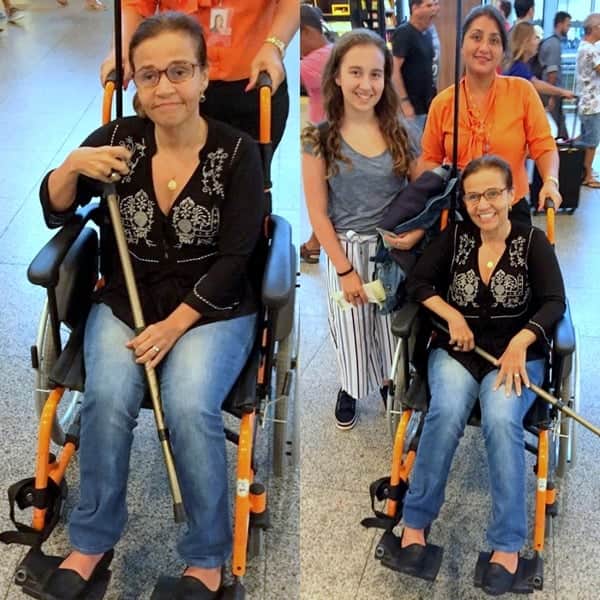 Claudia Rodrigues no aeroporto (Foto: AgNews) Claudia Rodrigues no aeroporto (Foto: AgNews)