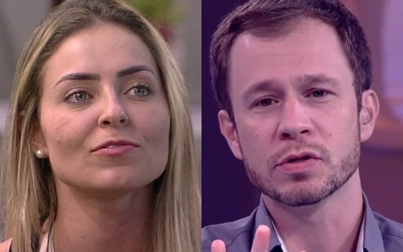 Paula e Tiago Leifert no BBB19 (Foto: Reprodução) Paula e Tiago Leifert no BBB19 (Foto: Reprodução)