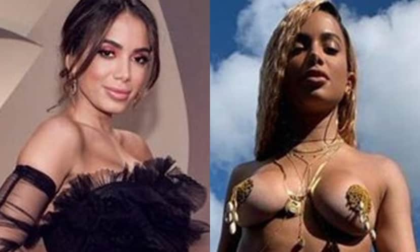 Anitta antes do clipe e depois do clipe (Foto: Reprodução) Anitta antes do clipe e depois do clipe (Foto: Reprodução)